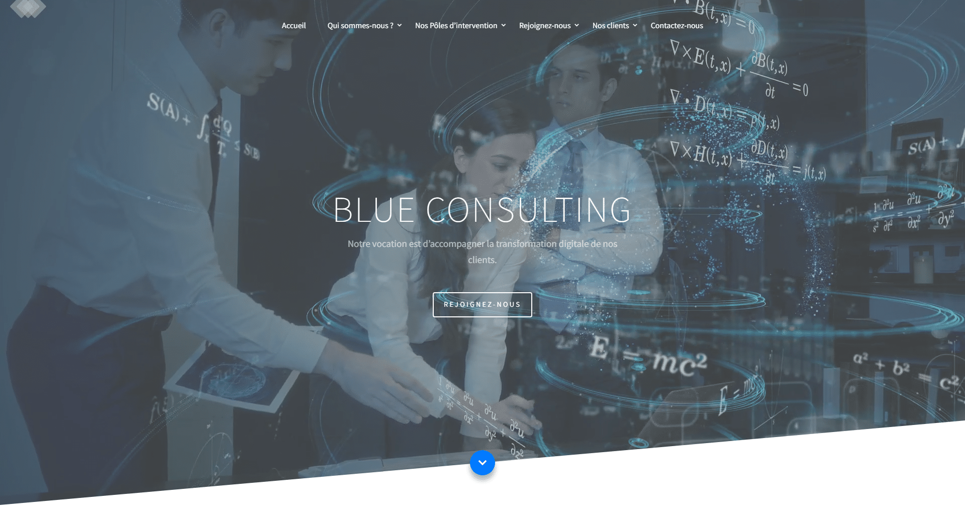 blue consulting.com Accueil.htmlDesktop displays